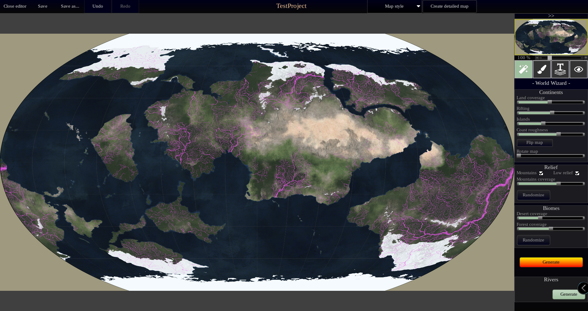 Orb Crafter - automatic river network generation